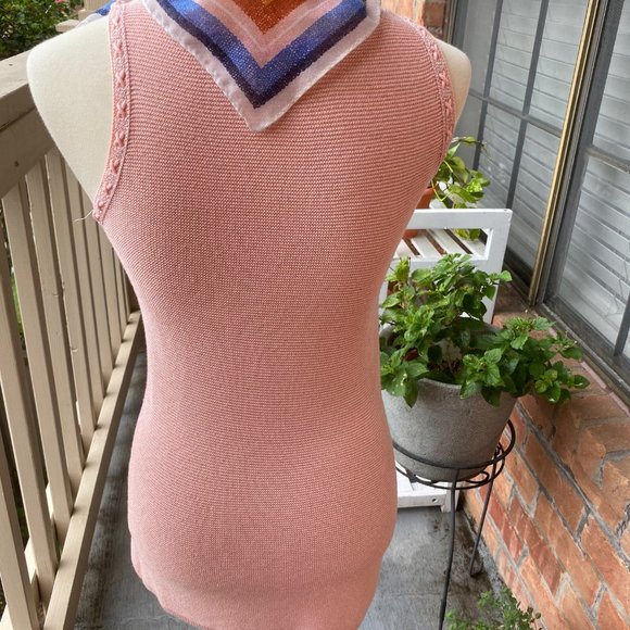 WHBM Elegant Knitted Peach Sz Small Tunic - Picture 3 of 4